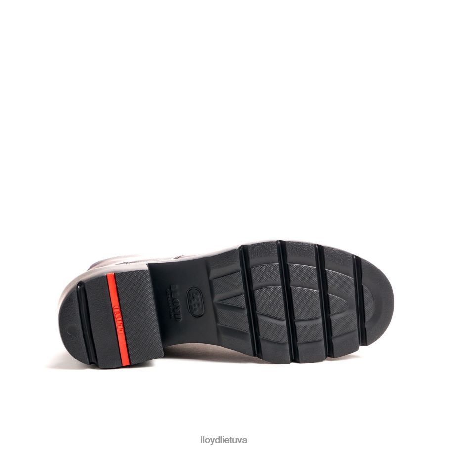 LLOYD Lengvo pado lygios odinės kulkšnies batai moterys avalynė rudas VF40PZ907