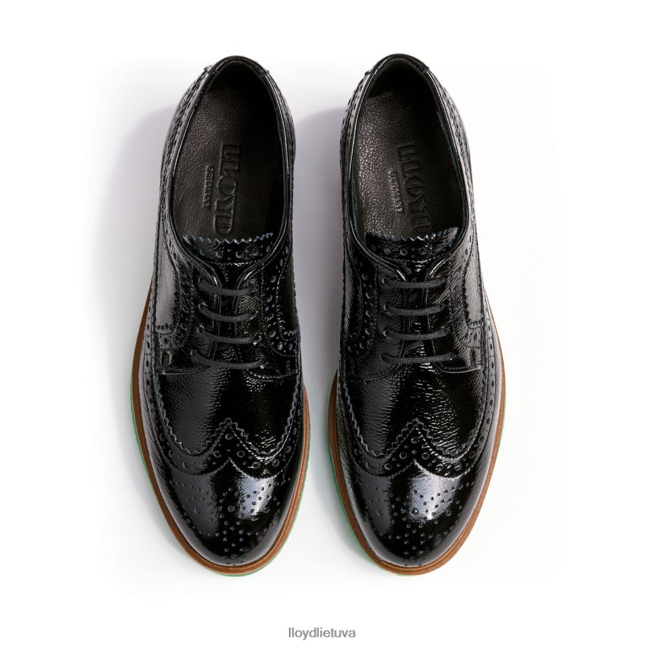 LLOYD Rogh odos nėriniuoti pusbačiai moterys avalynė juodas VF40PZ1068