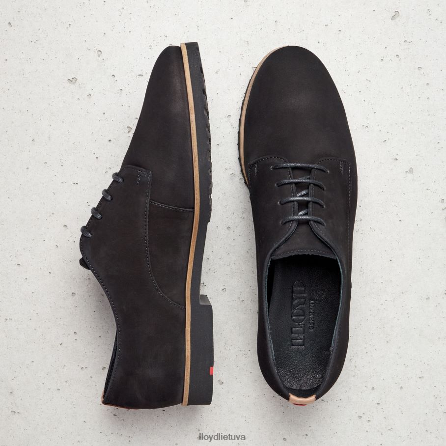 LLOYD Rogh odos nėriniuoti pusbačiai moterys avalynė juodas VF40PZ1071