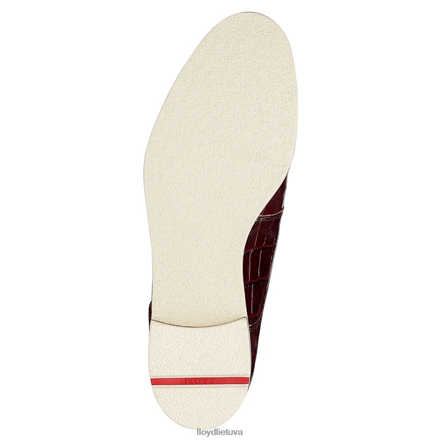 LLOYD Rogh odos nėriniuoti pusbačiai moterys avalynė raudona VF40PZ1092