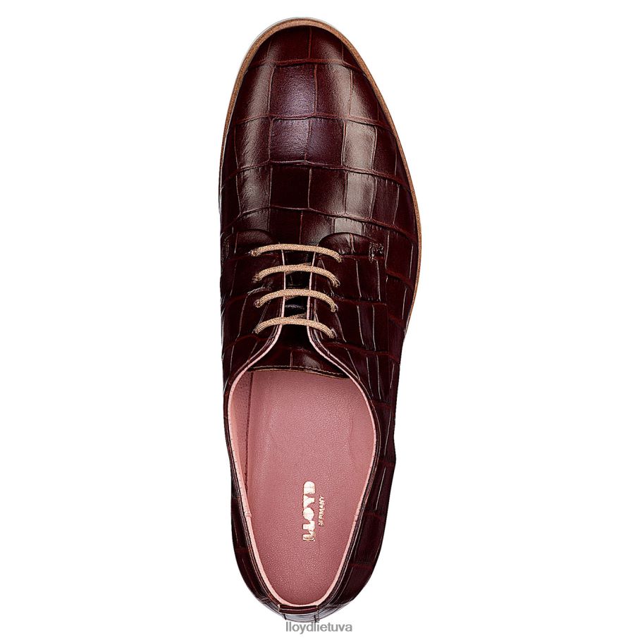 LLOYD Rogh odos nėriniuoti pusbačiai moterys avalynė rudas VF40PZ1091