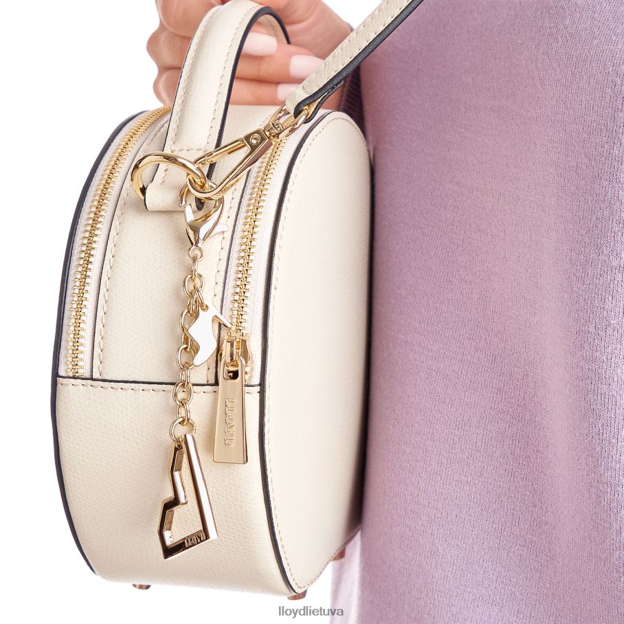 LLOYD apvalus krepšys moterys priedai smėlio spalvos VF40PZ1280