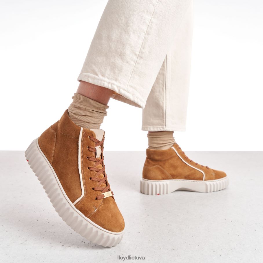 LLOYD aukšti sportbačiai moterys avalynė rudas VF40PZ771