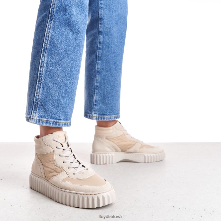 LLOYD aukšti sportbačiai moterys avalynė smėlio spalvos VF40PZ785