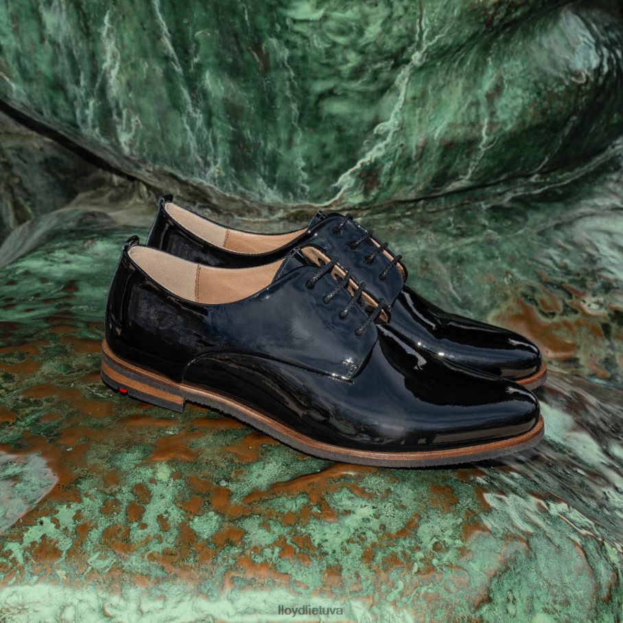 LLOYD dėmėti suvarstomi pusbačiai moterys avalynė juodas VF40PZ1047