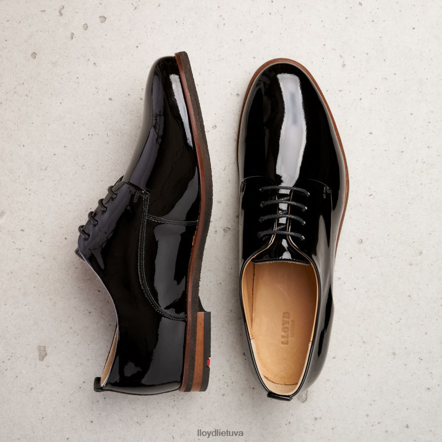 LLOYD dėmėti suvarstomi pusbačiai moterys avalynė juodas VF40PZ1047