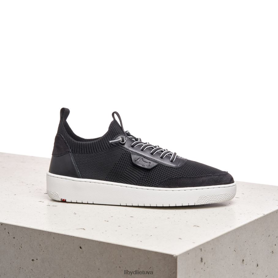 LLOYD glotnios odinės spalvos sportbačiai moterys avalynė juodas VF40PZ822