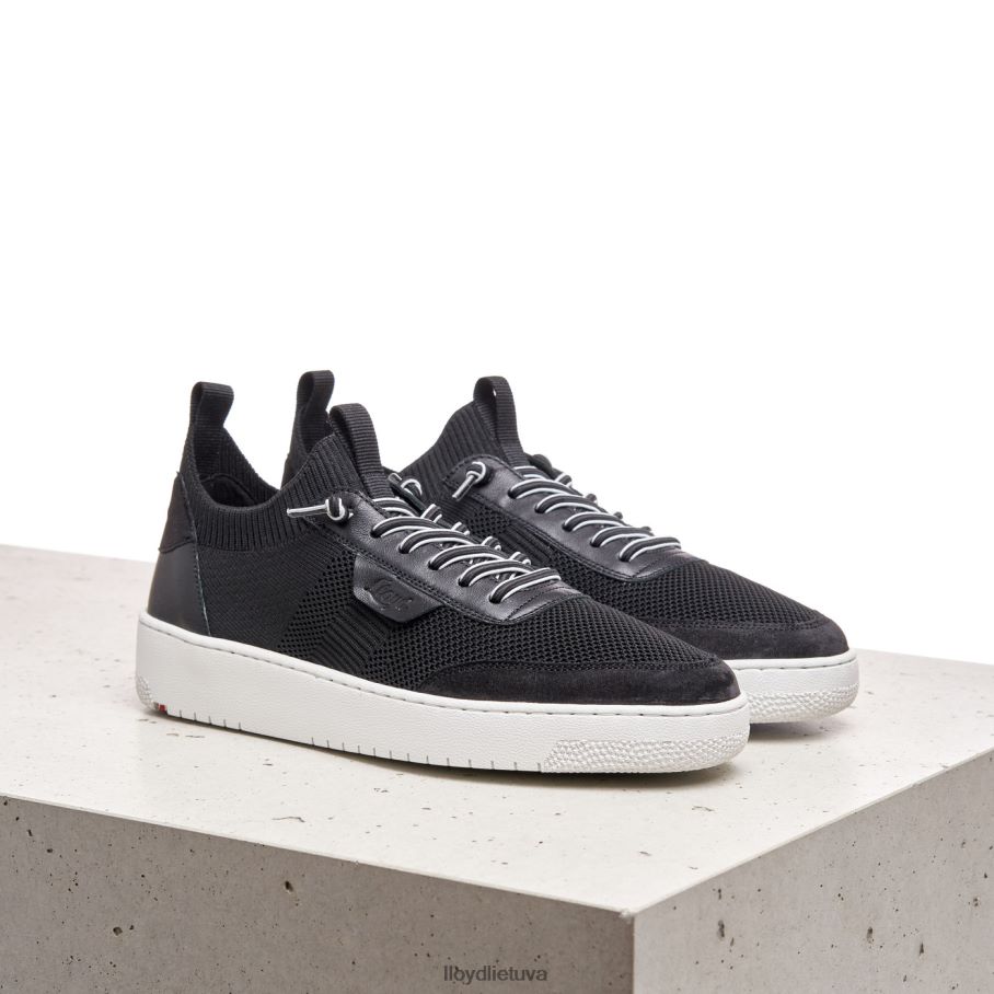 LLOYD glotnios odinės spalvos sportbačiai moterys avalynė juodas VF40PZ822