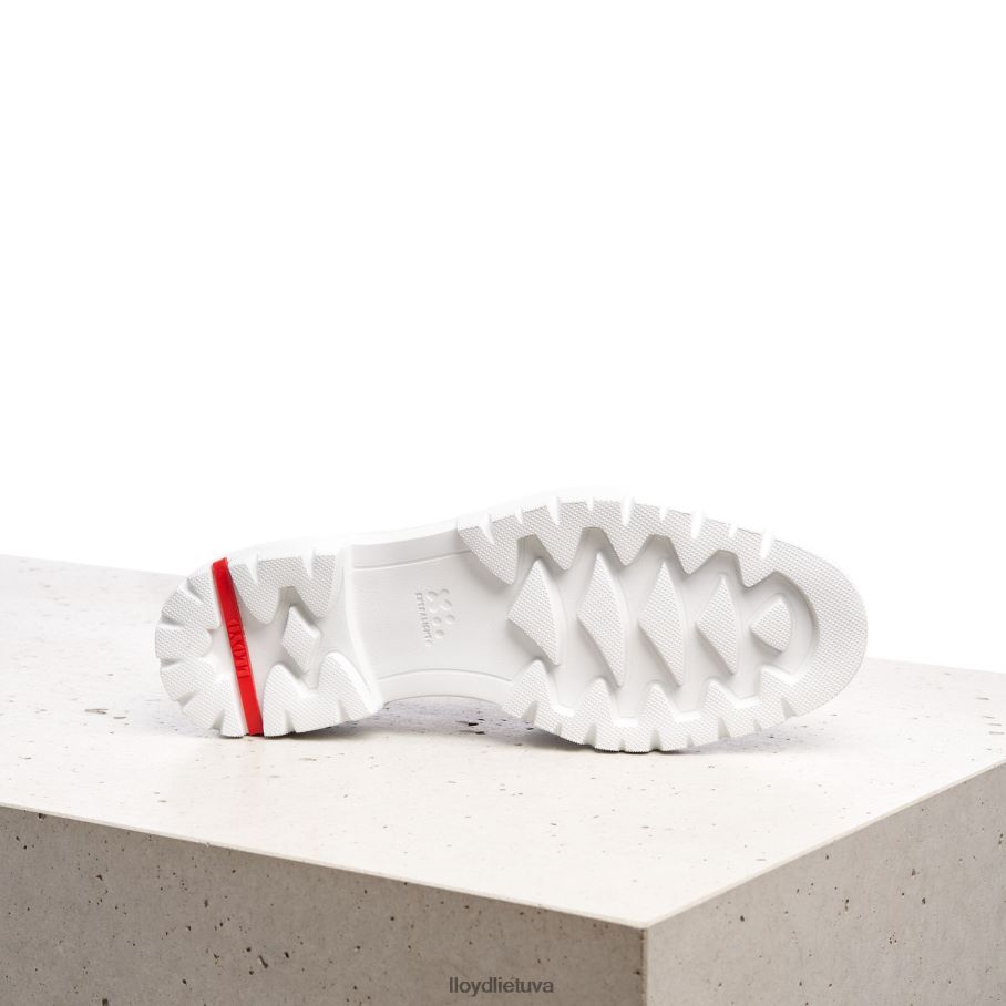 LLOYD glotnios odinės šlepetės moterys avalynė baltas VF40PZ1011