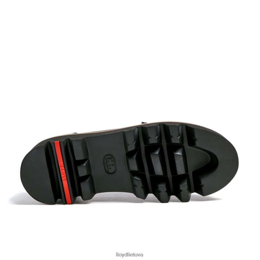 LLOYD glotnios odinės šlepetės moterys avalynė juodas VF40PZ1018