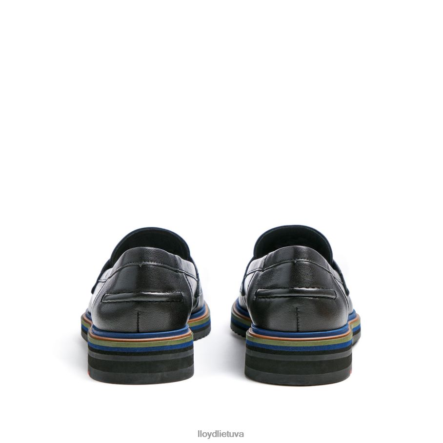 LLOYD glotnios odinės šlepetės moterys avalynė juodas VF40PZ1046