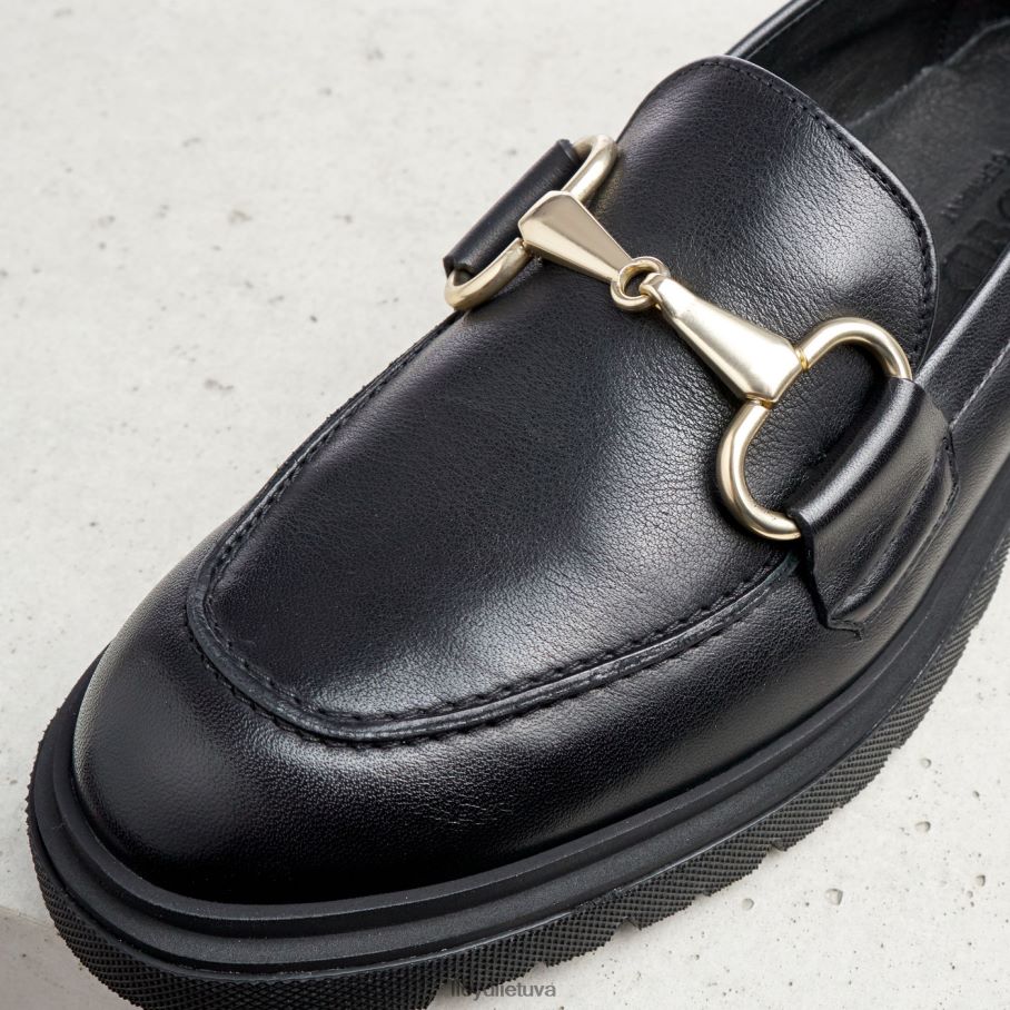 LLOYD glotnios odinės šlepetės moterys avalynė juodas VF40PZ1357