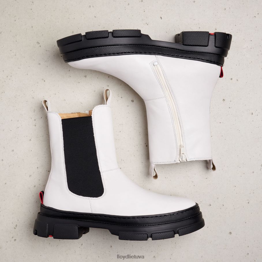 LLOYD glotnios odos slydimo batai moterys avalynė baltas VF40PZ875