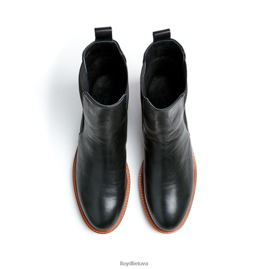 LLOYD glotnios odos slydimo batai moterys avalynė juodas VF40PZ923