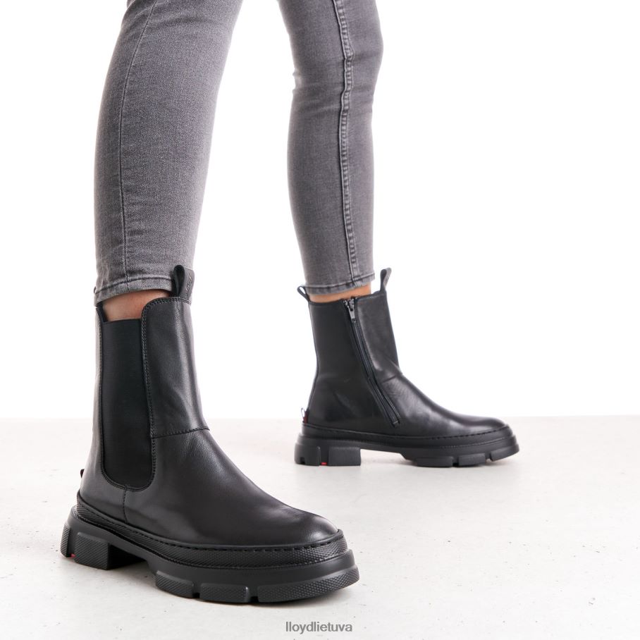 LLOYD glotnios odos slydimo batai moterys avalynė juodas VF40PZ954