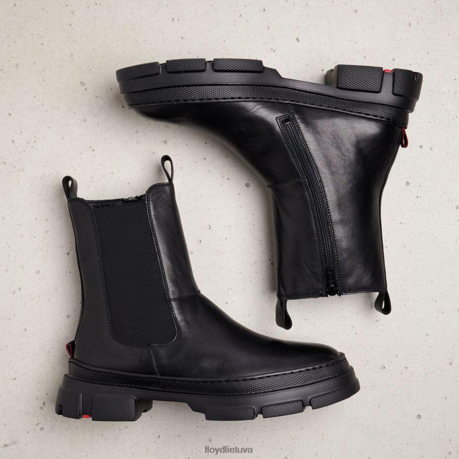 LLOYD glotnios odos slydimo batai moterys avalynė juodas VF40PZ954