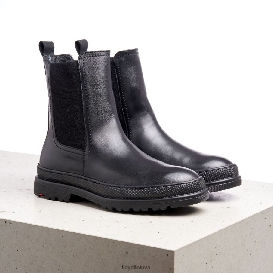 LLOYD glotnios odos slydimo batai moterys avalynė juodas VF40PZ958