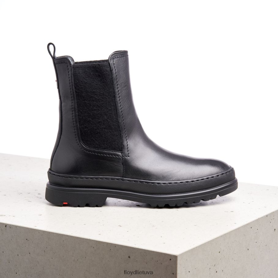 LLOYD glotnios odos slydimo batai moterys avalynė juodas VF40PZ958