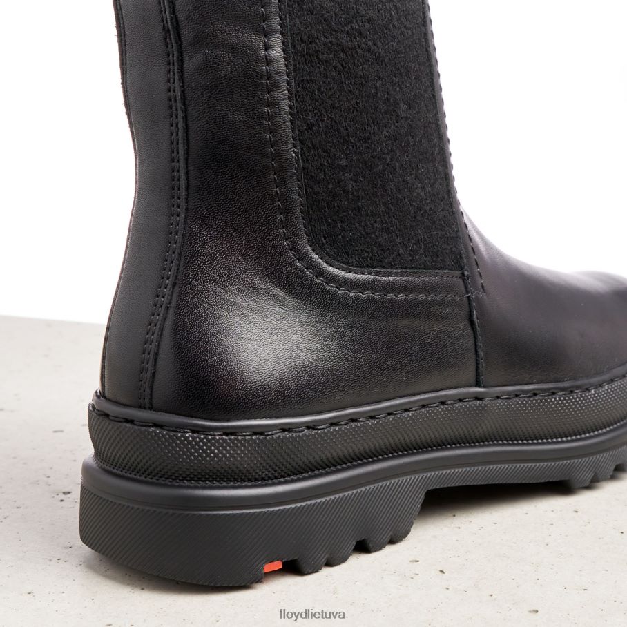 LLOYD glotnios odos slydimo batai moterys avalynė juodas VF40PZ958