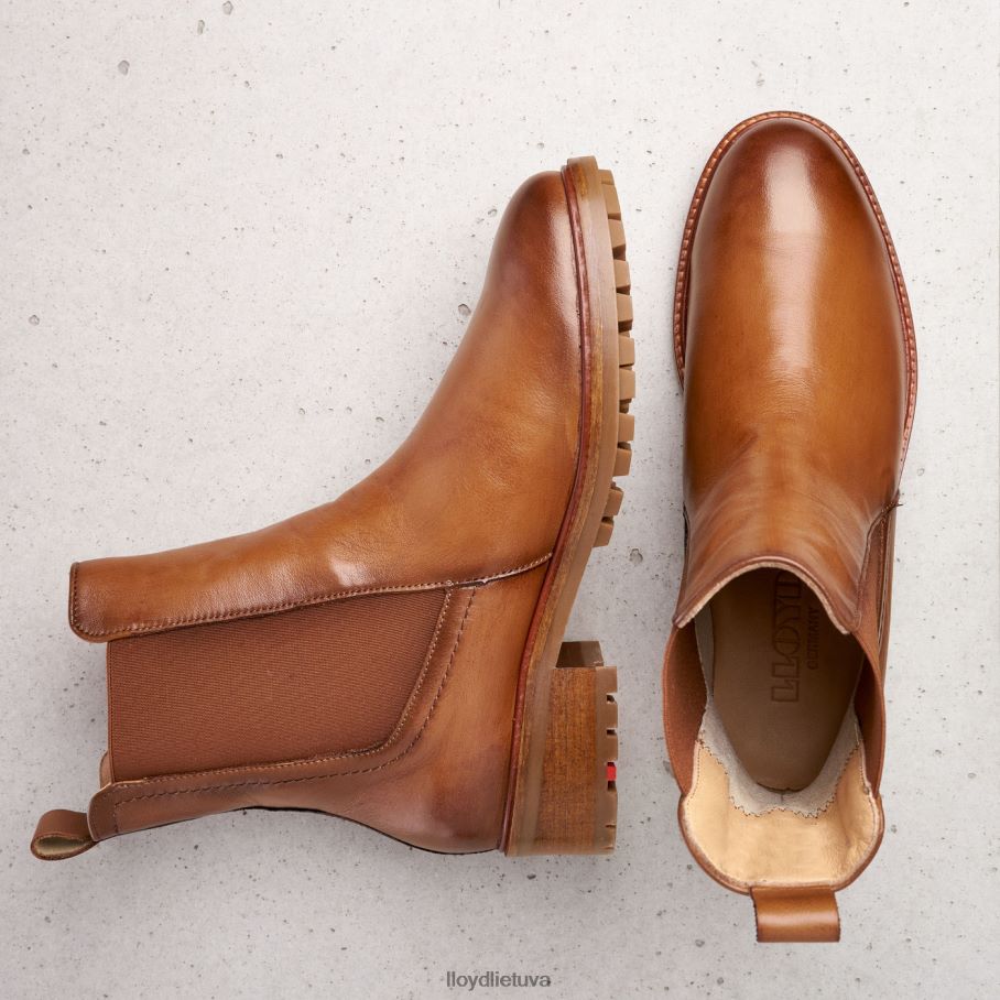 LLOYD glotnios odos slydimo batai moterys avalynė rudas VF40PZ964