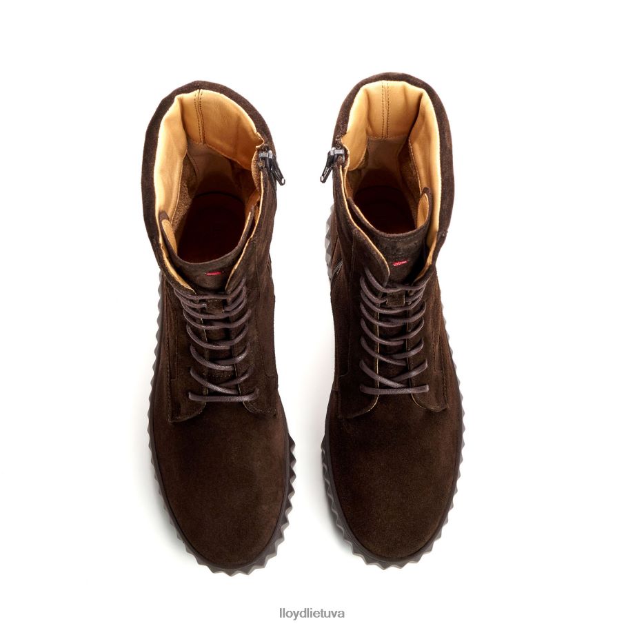 LLOYD grubios odos kulkšnies batai moterys avalynė rudas VF40PZ889