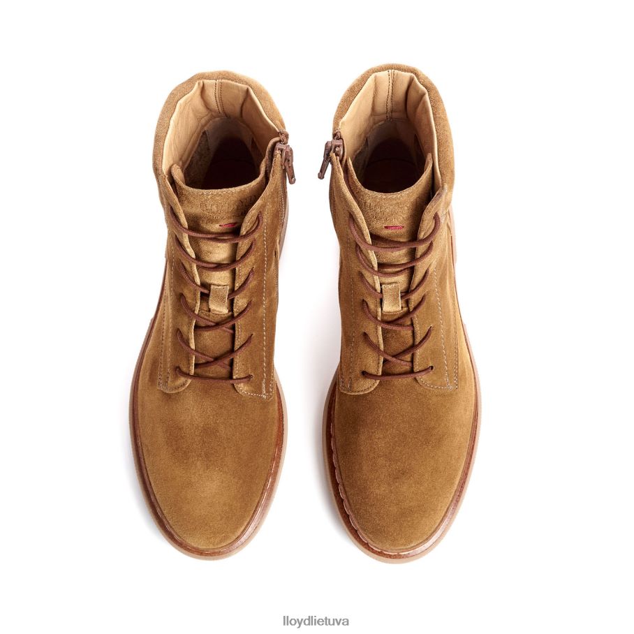 LLOYD grubios odos kulkšnies batai moterys avalynė rudas VF40PZ913