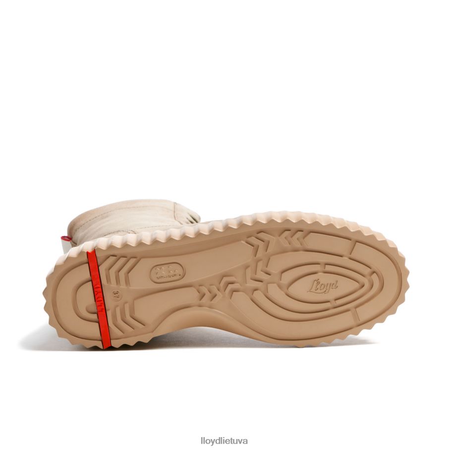 LLOYD grubios odos kulkšnies batai moterys avalynė smėlio spalvos VF40PZ888