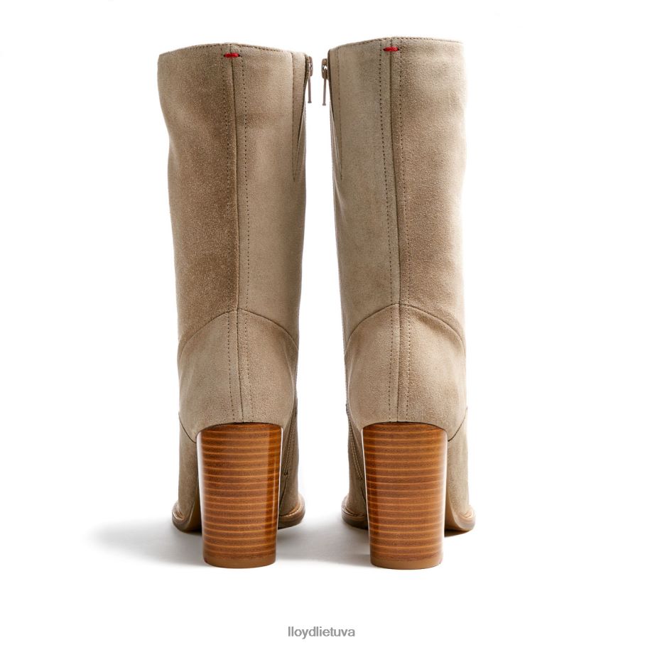 LLOYD grubios odos kulkšnies batai moterys avalynė smėlio spalvos VF40PZ891