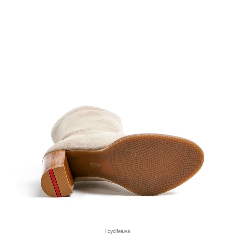 LLOYD grubios odos kulkšnies batai moterys avalynė smėlio spalvos VF40PZ891