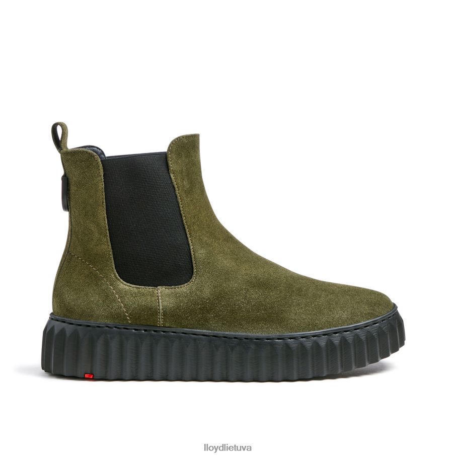 LLOYD grubios odos kulkšnies batai moterys avalynė žalias VF40PZ883