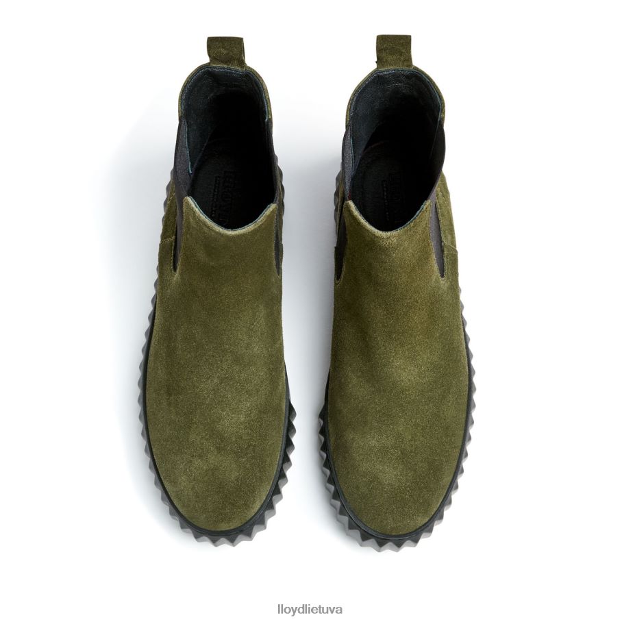 LLOYD grubios odos kulkšnies batai moterys avalynė žalias VF40PZ883