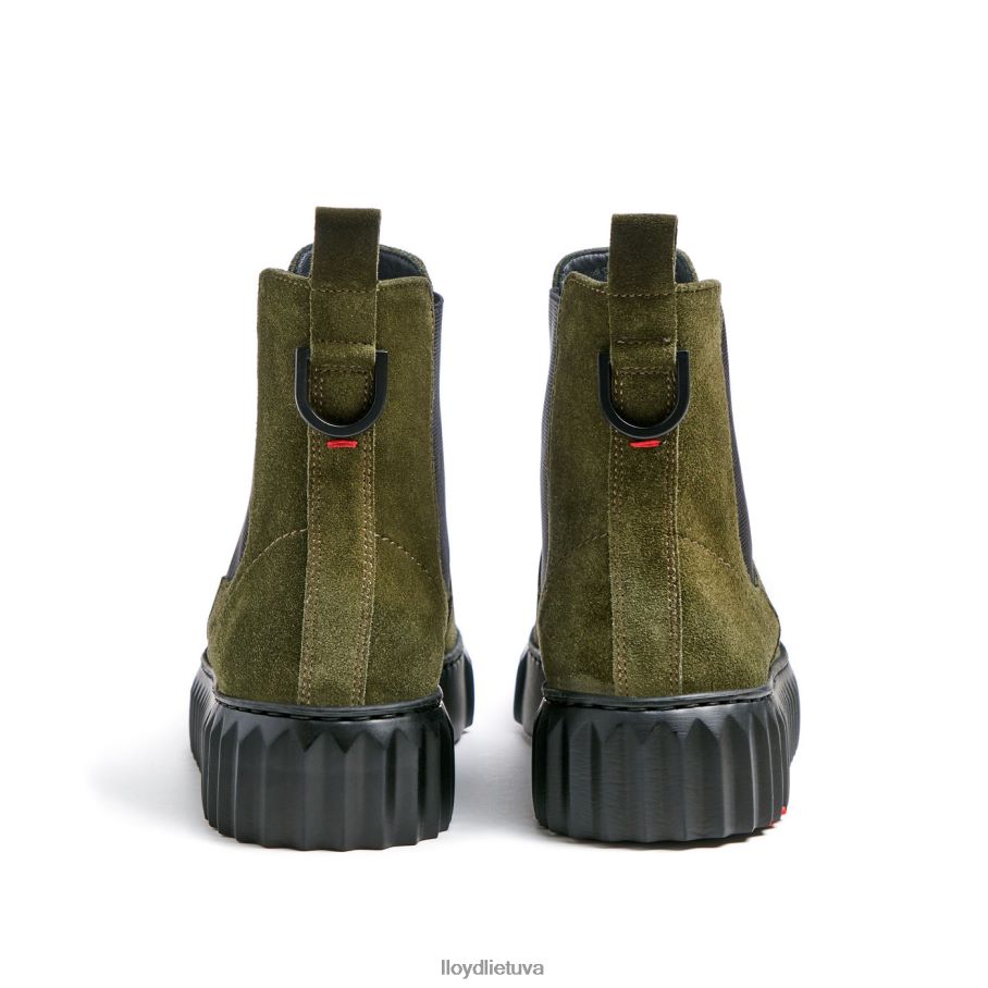 LLOYD grubios odos kulkšnies batai moterys avalynė žalias VF40PZ883