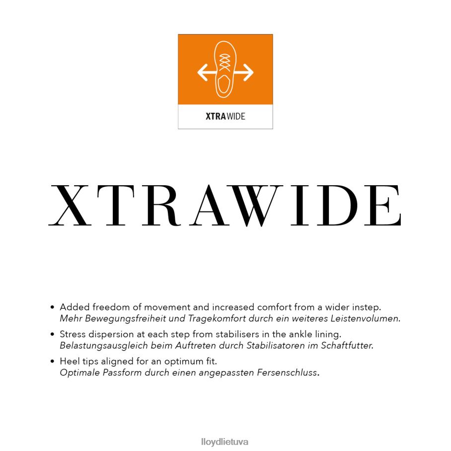 LLOYD kant (xtrawide) vyrų avalynė juodas VF40PZ364