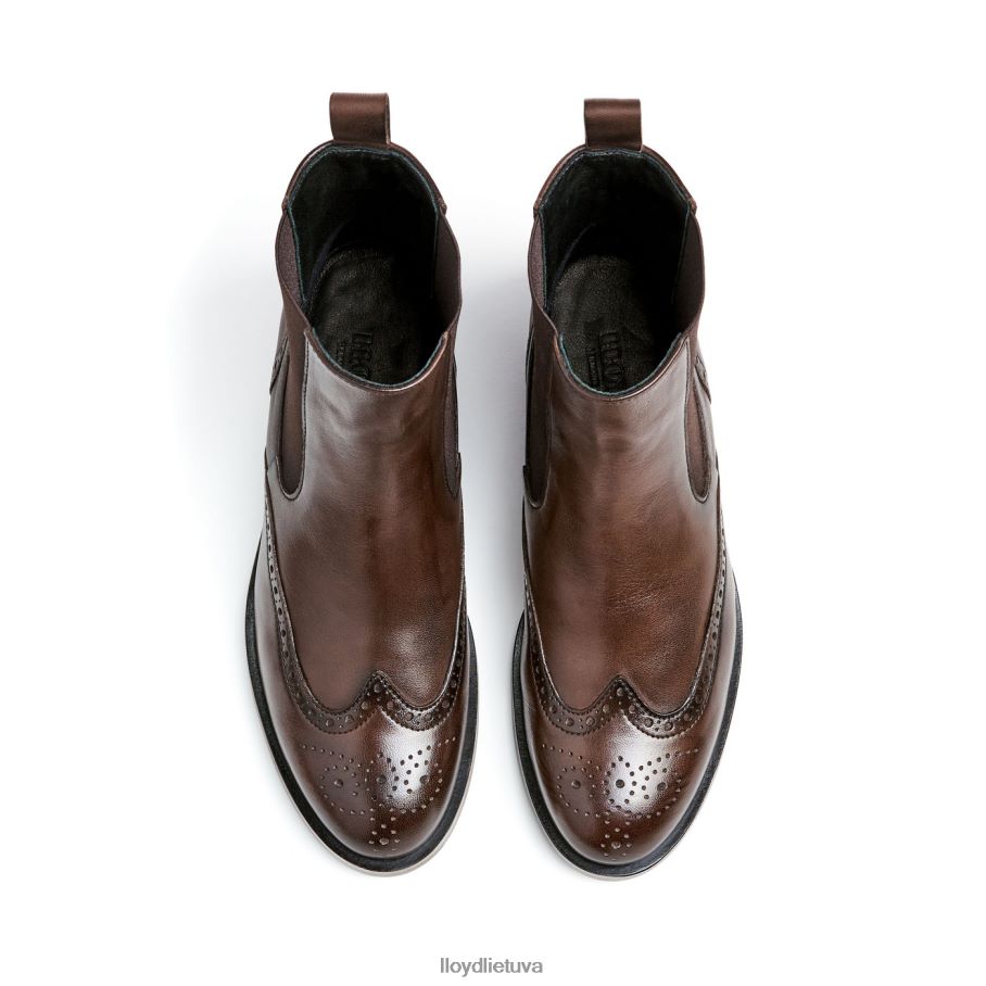 LLOYD klasikiniai kulkšnies batai moterys avalynė rudas VF40PZ905