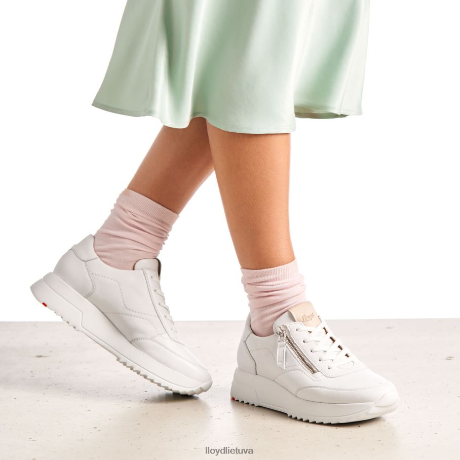 LLOYD kokybiški žemi sportbačiai moterys avalynė baltas VF40PZ784