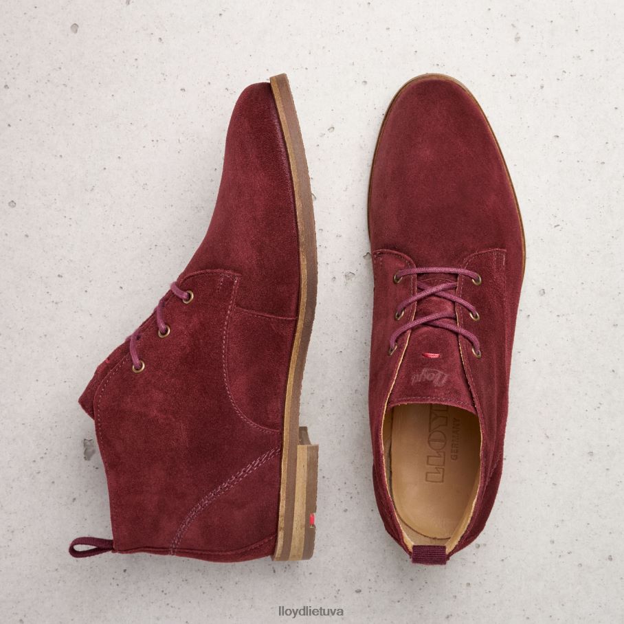 LLOYD kvėpuojantys kulkšnies batai moterys avalynė raudona VF40PZ972