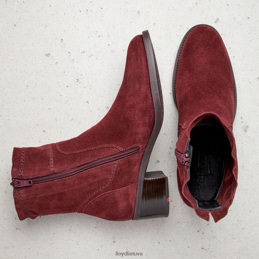 LLOYD kvėpuojantys kulkšnies batai moterys avalynė raudona VF40PZ983