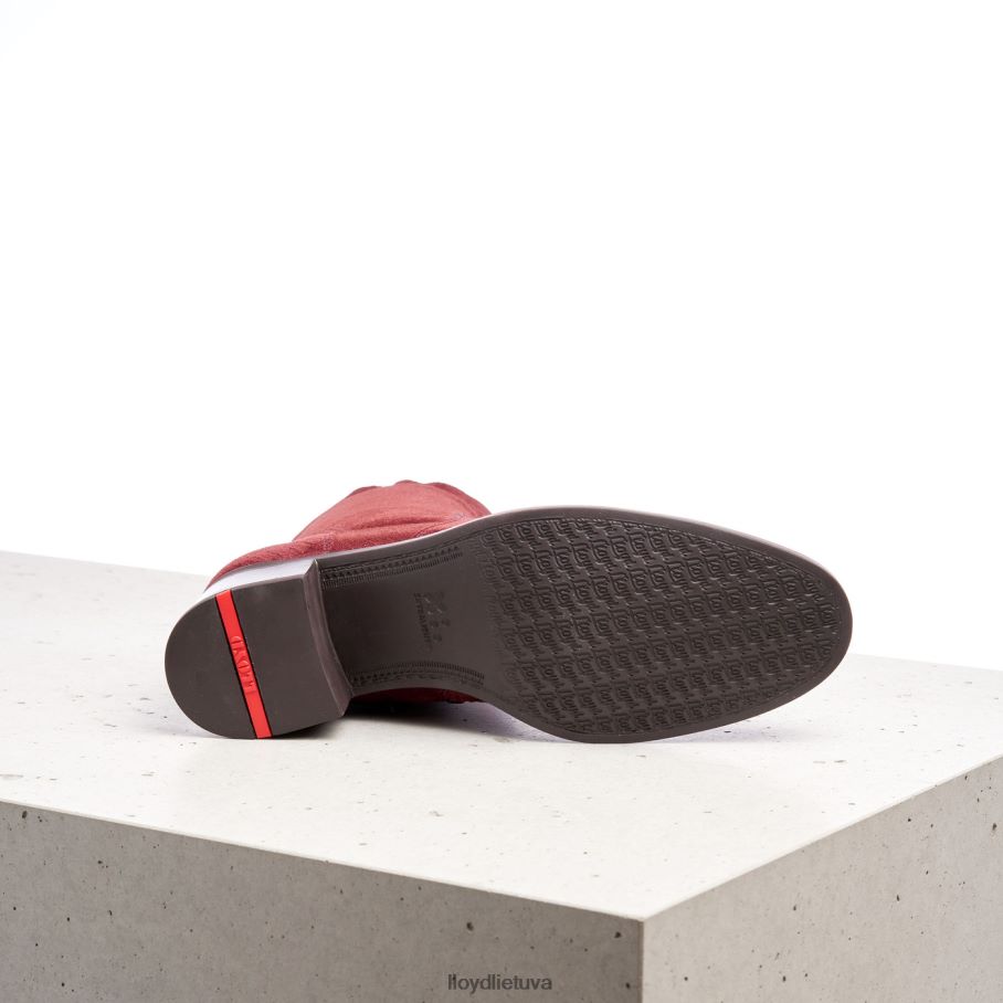 LLOYD kvėpuojantys kulkšnies batai moterys avalynė raudona VF40PZ983