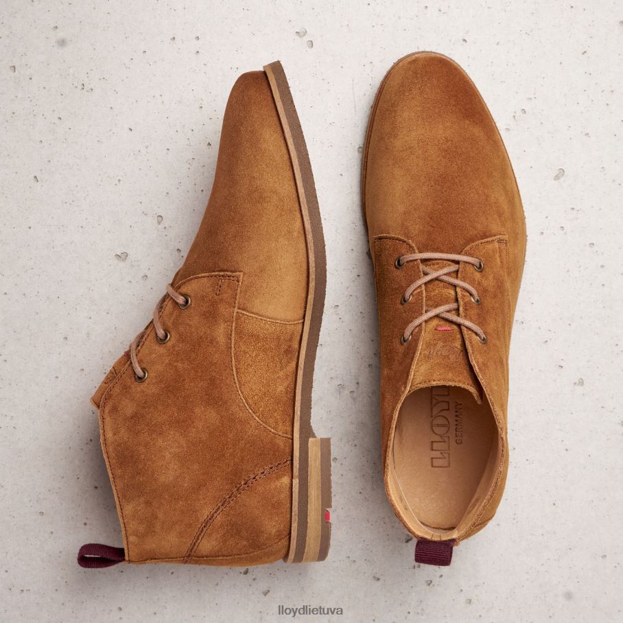 LLOYD kvėpuojantys kulkšnies batai moterys avalynė rudas VF40PZ874