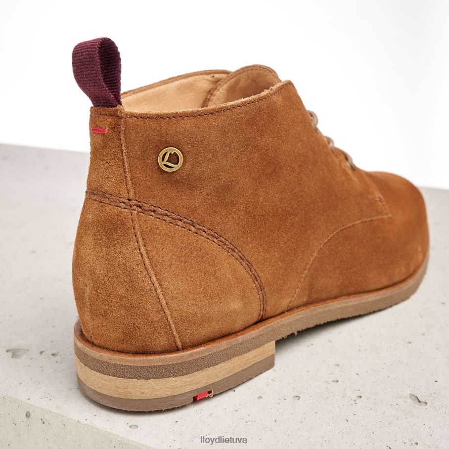 LLOYD kvėpuojantys kulkšnies batai moterys avalynė rudas VF40PZ874