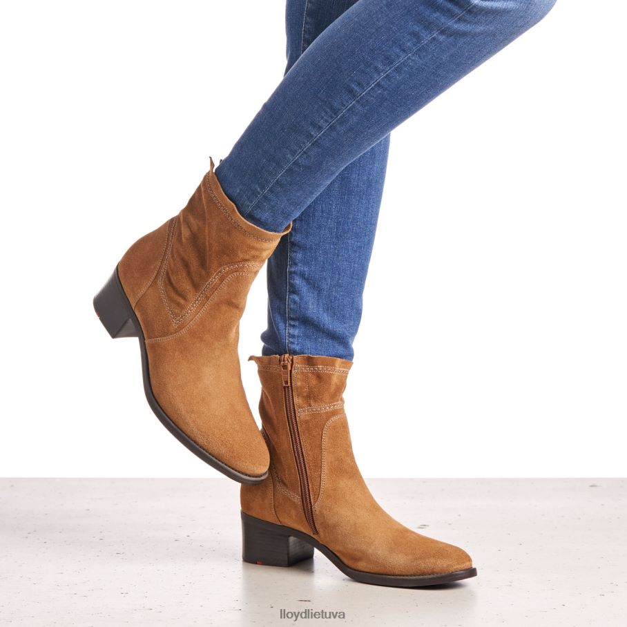 LLOYD kvėpuojantys kulkšnies batai moterys avalynė rudas VF40PZ962