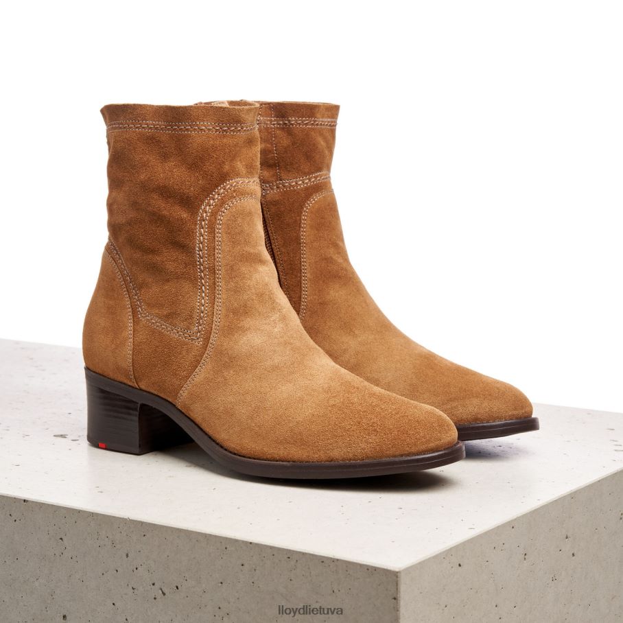 LLOYD kvėpuojantys kulkšnies batai moterys avalynė rudas VF40PZ962