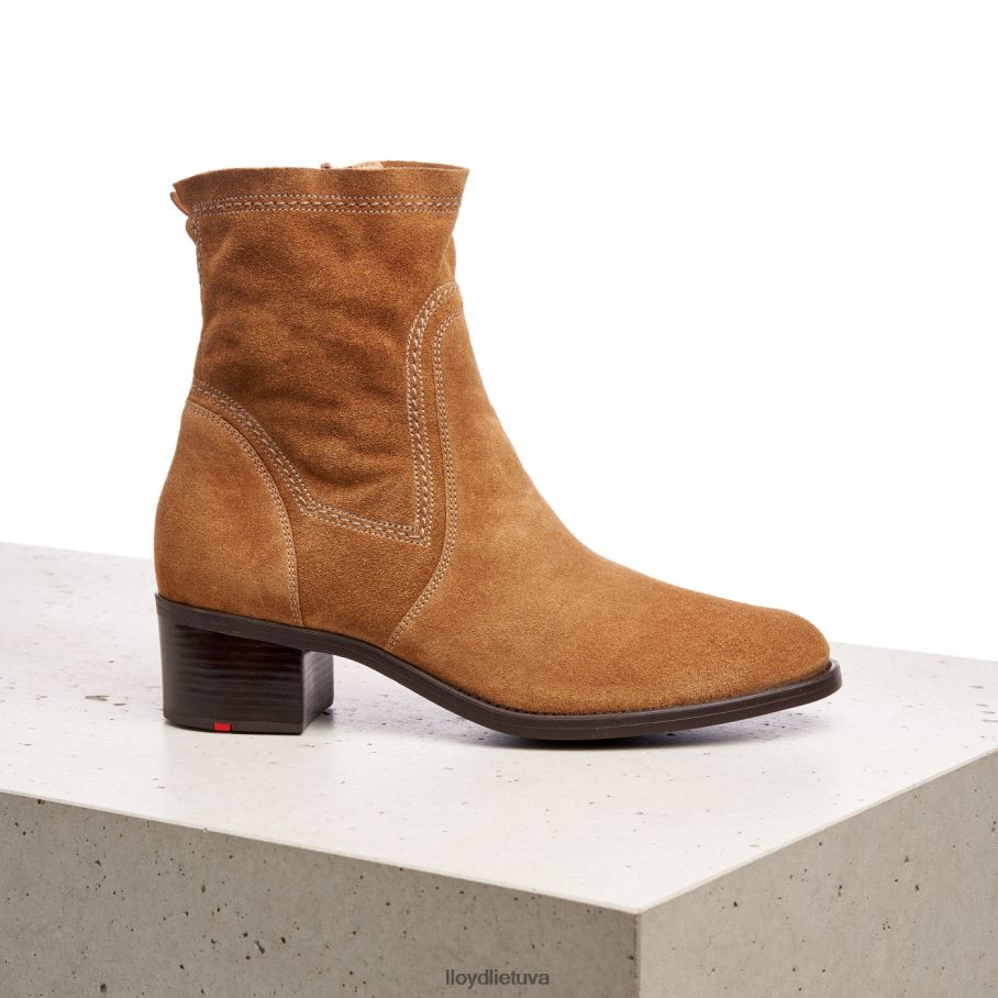 LLOYD kvėpuojantys kulkšnies batai moterys avalynė rudas VF40PZ962