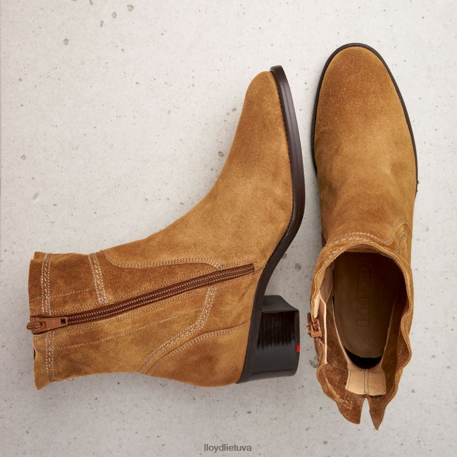 LLOYD kvėpuojantys kulkšnies batai moterys avalynė rudas VF40PZ962