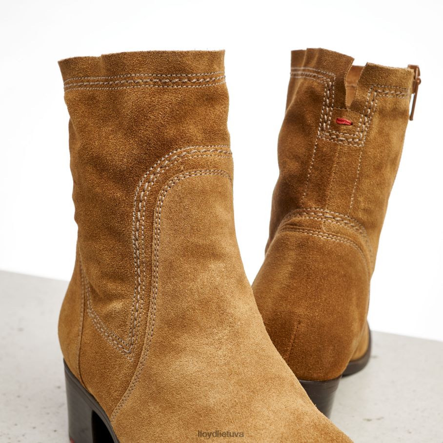 LLOYD kvėpuojantys kulkšnies batai moterys avalynė rudas VF40PZ962