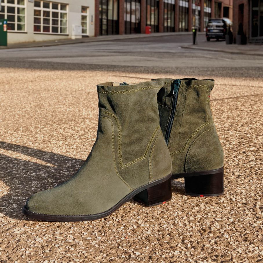 LLOYD kvėpuojantys kulkšnies batai moterys avalynė žalias VF40PZ992