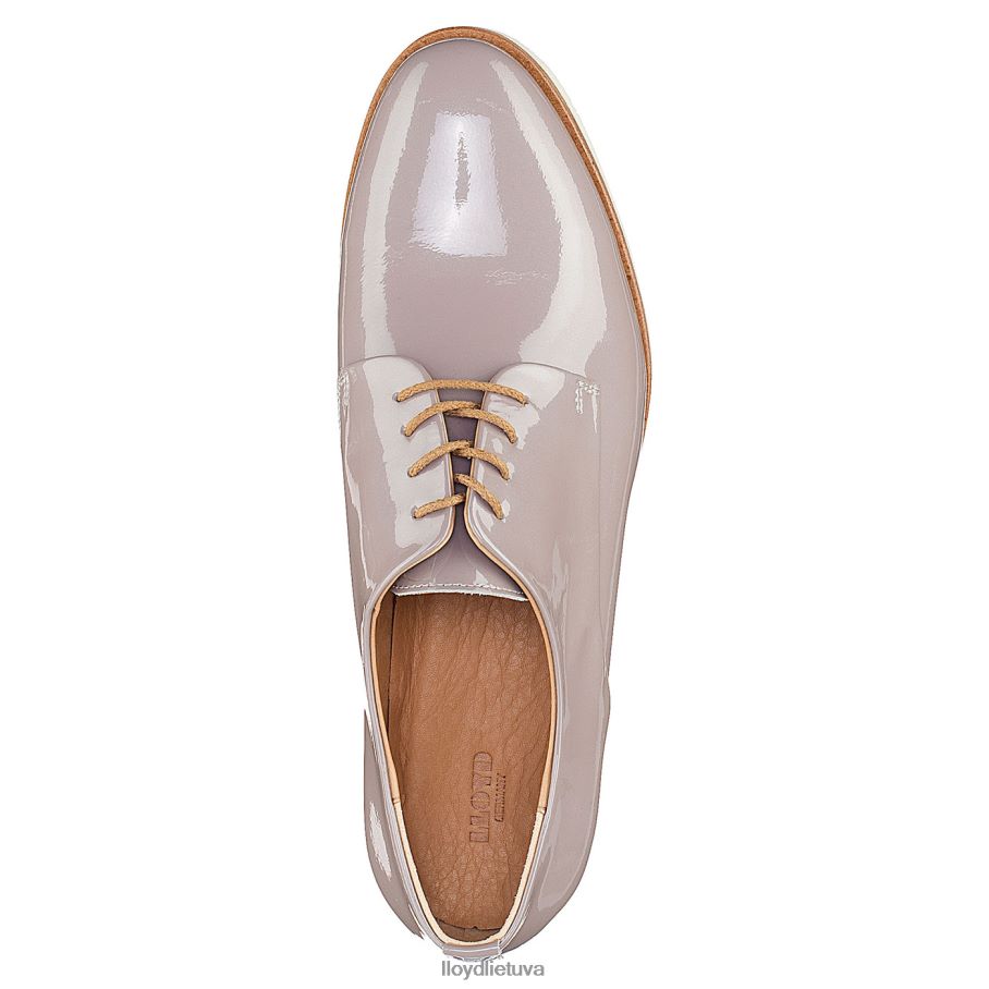 LLOYD lakuoti suvarstomi pusbačiai moterys avalynė pilka VF40PZ1078