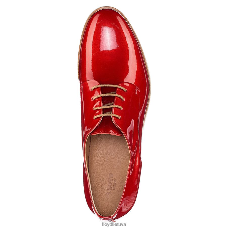 LLOYD lakuoti suvarstomi pusbačiai moterys avalynė raudona VF40PZ1102