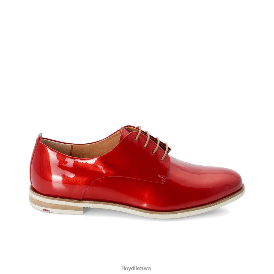 LLOYD lakuoti suvarstomi pusbačiai moterys avalynė raudona VF40PZ1102