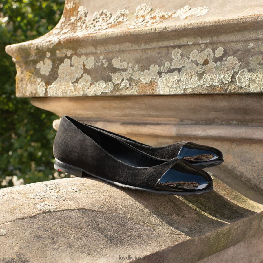 LLOYD lakuotos odos balerina moterys avalynė juodas VF40PZ1171